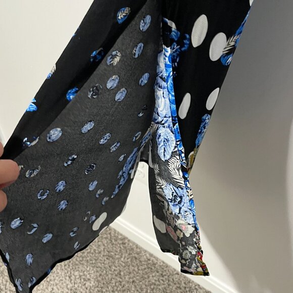 Desigual Christian Lacroix Womens Maxi Dress US M Floral Patchwork Boho Artsy - Picture 8 of 14